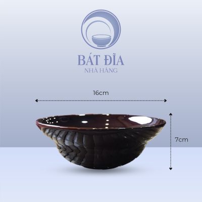Tô Yêu Men Nâu Quét - 16cmx7cm