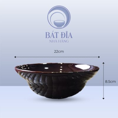 Tô Yêu Men Nâu Quét - 22cmx8.5cm