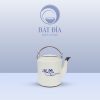 Ấm Tích Men Trắng Vẽ Sen Lam
