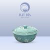 Âu Cơm Men Lam Hoa Đào Trắng