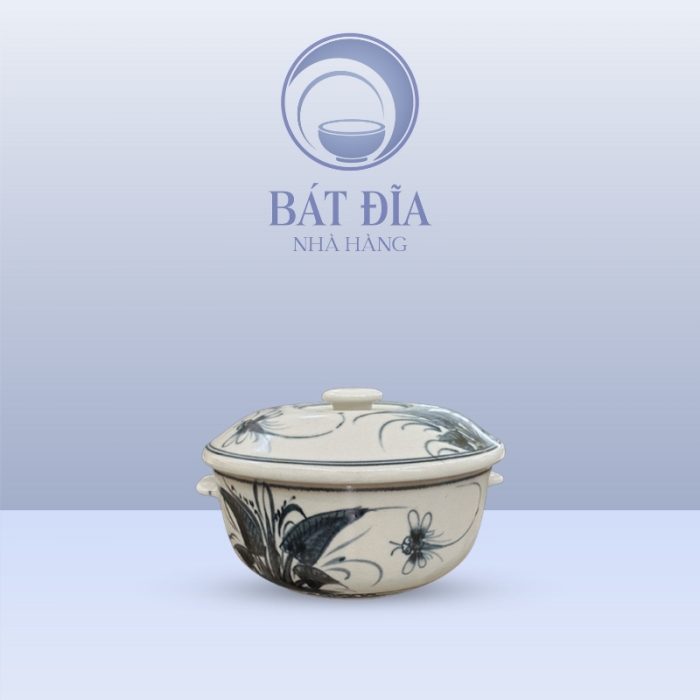 Âu Cơm Men Rạn Vẽ Chuồn Xanh