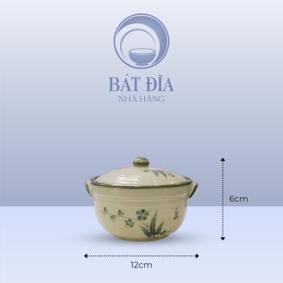 Kích Thước Âu Cơm Men Xanh Đào Chuồn