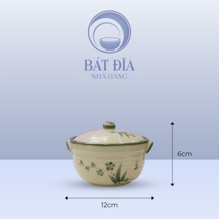 Kích Thước Âu Cơm Men Xanh Đào Chuồn