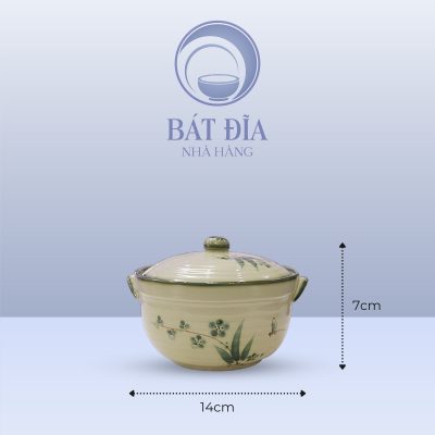 Kích Thước Âu Cơm Men Xanh Đào Chuồn
