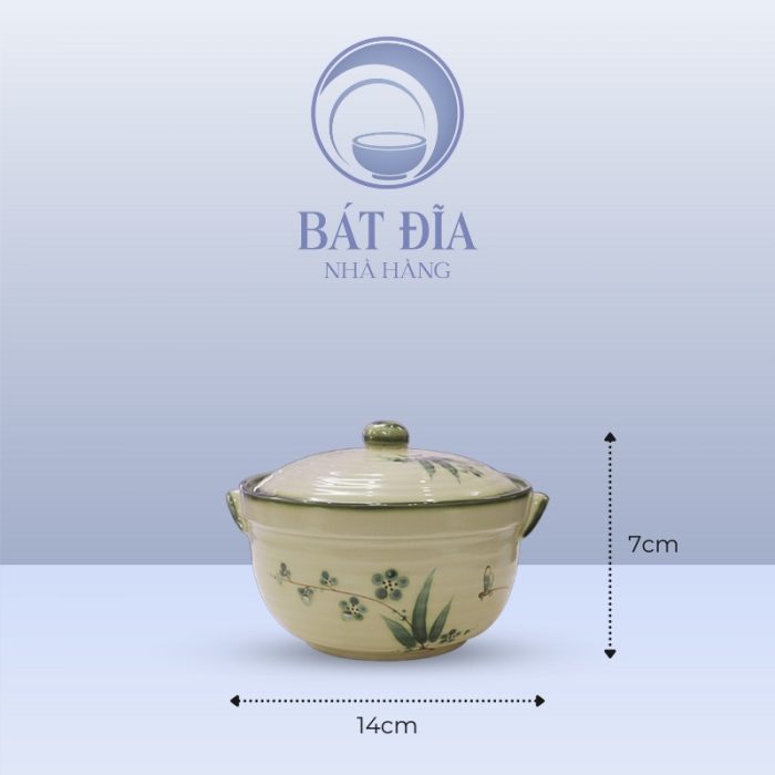Kích Thước Âu Cơm Men Xanh Đào Chuồn