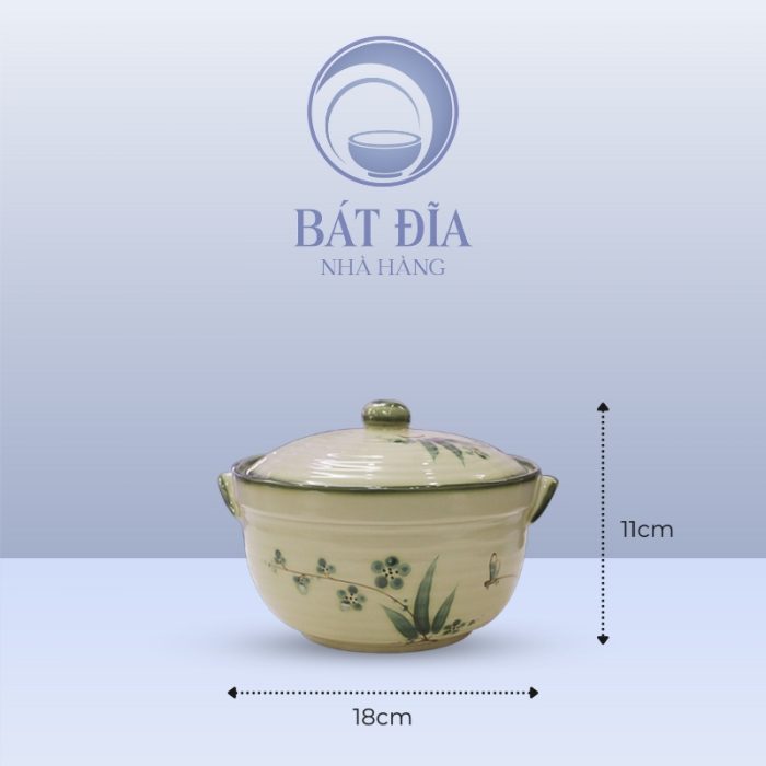 Kích Thước Âu Cơm Men Xanh Đào Chuồn