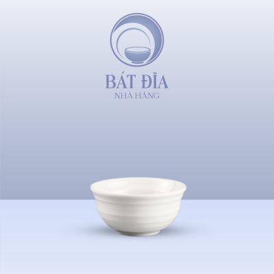 Bát Chấm Melamine Trắng