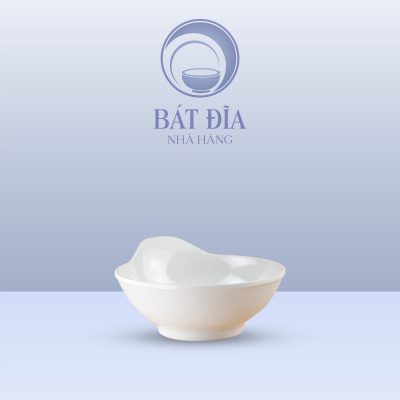 Bát Có Tay Cầm Melamine Trắng