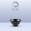 Bát Có Vân Kiểu Nhật Melamine Đen