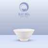Bát Có Vân Kiểu Nhật Melamine Trắng