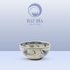 Bát Cơm Bầu Men Rạn Vẽ Chuồn Xanh