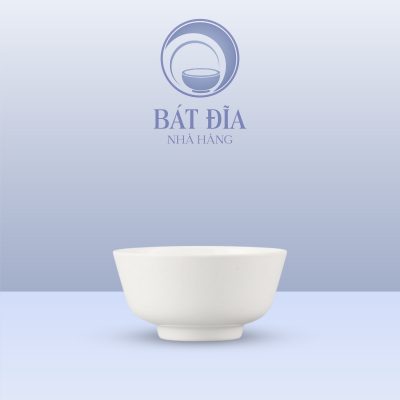 Bát Cơm Loe Melamine Trắng