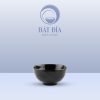 Bát Cơm Lượn Sóng Melamine Đen