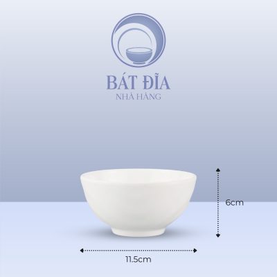 Kích Thước Bát Cơm Lượn Sóng Melamine Trắng
