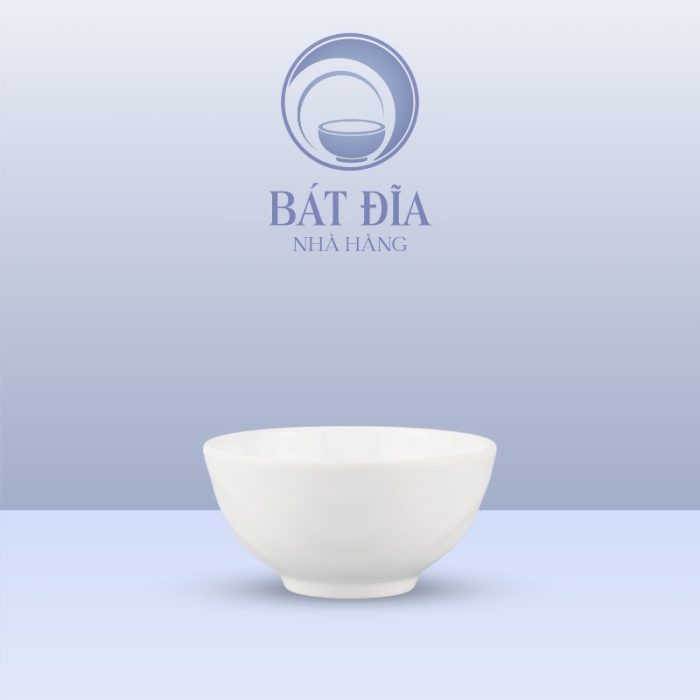 Bát Cơm Lượn Sóng Melamine Trắng