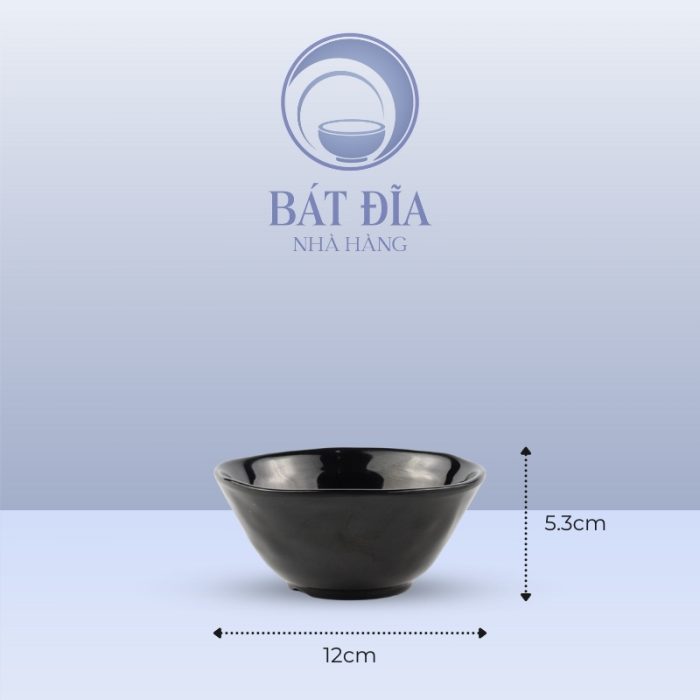 Kích Thước Bát Cơm Melamine Đen