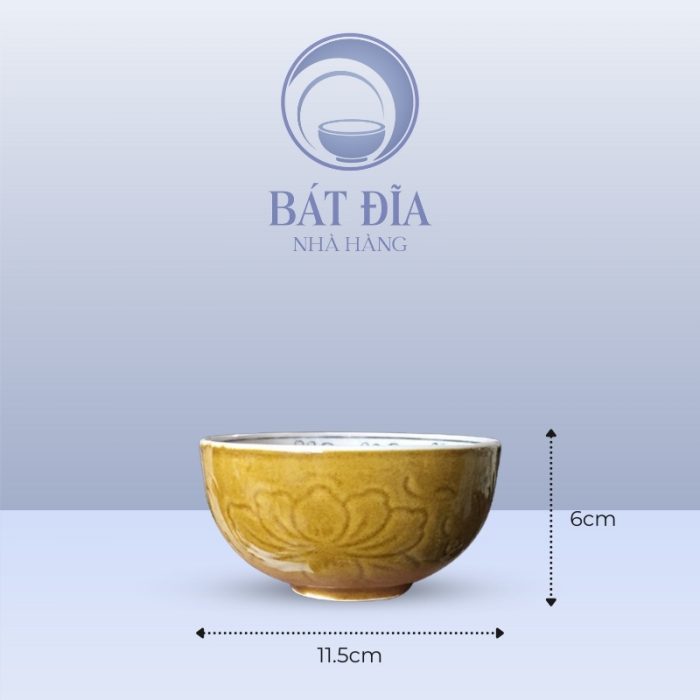 Kích Thước Bát Cơm Men Nâu Cá Chép