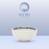Bát Cơm Men Trắng Vẽ Hoa Dây