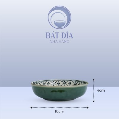 Kích Thước Bát Cơm Nhật Men Xanh Hoa Bèo