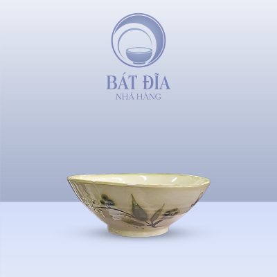 Bát Cơm Nón Men Xanh Đào Chuồn