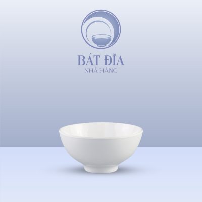 Bát Cơm Tròn Melamine Trắng