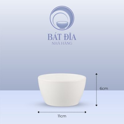 Kích Thước Bát Cơm Trụ Melamine Trắng