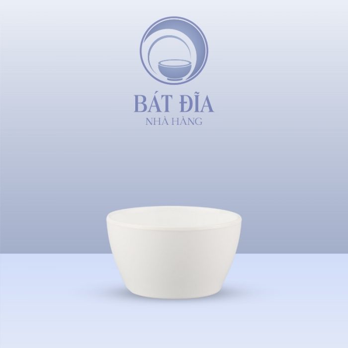 Bát Cơm Trụ Melamine Trắng
