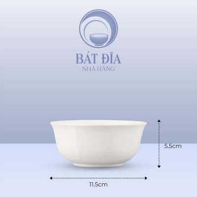 Kích Thước Bát Cơm Vuông Melamine Trắng