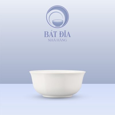 Bát Cơm Vuông Melamine Trắng