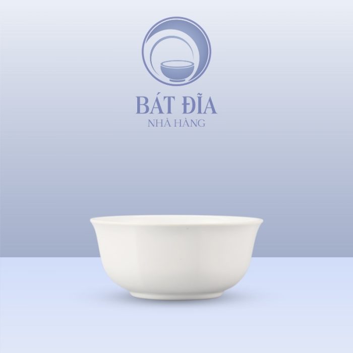 Bát Cơm Vuông Melamine Trắng