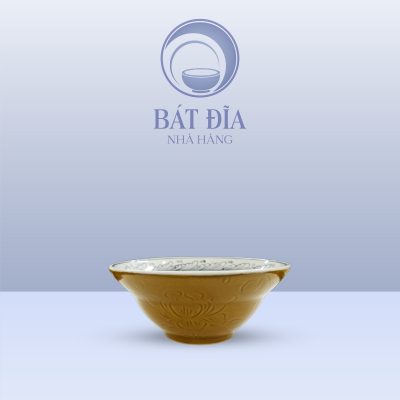 Bát Cơm Yêu Men Nâu Cá Chép