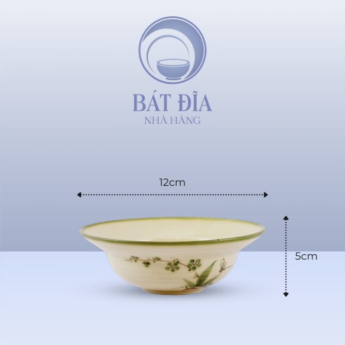 Kích Thước Bát Cơm Yêu Men Xanh Đào Chuồn