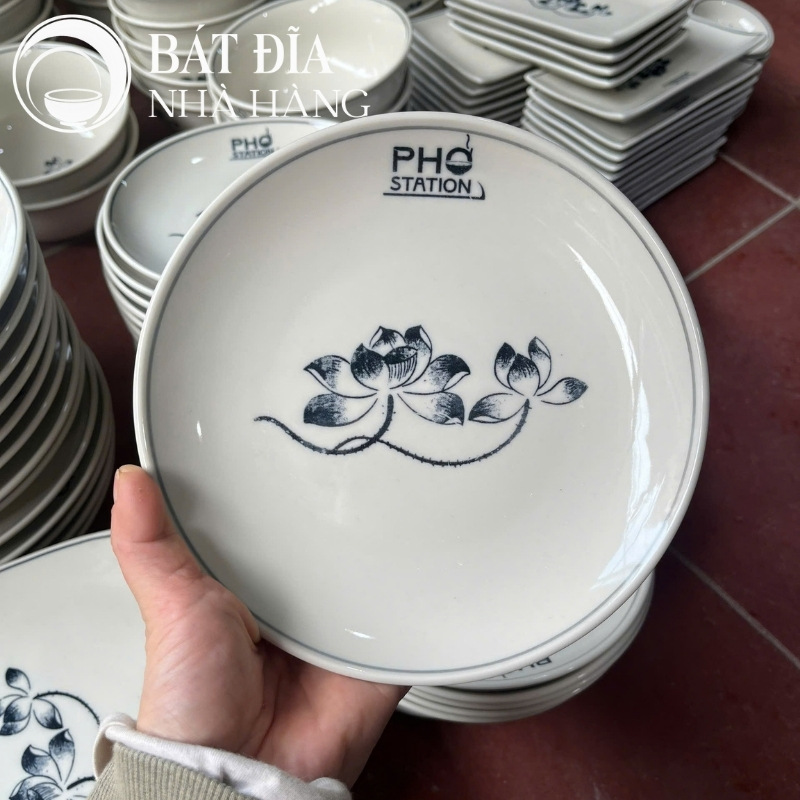 Bát đĩa nhà hàng in logo