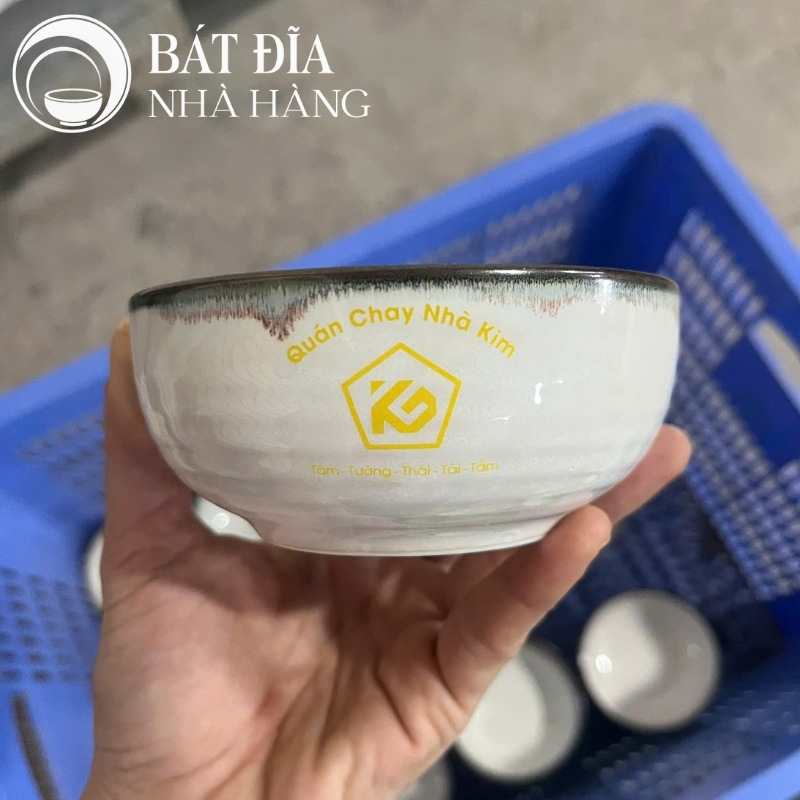 Bát đĩa nhà hàng in logo