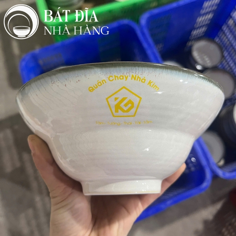 Bát đĩa nhà hàng in logo theo yêu cầu