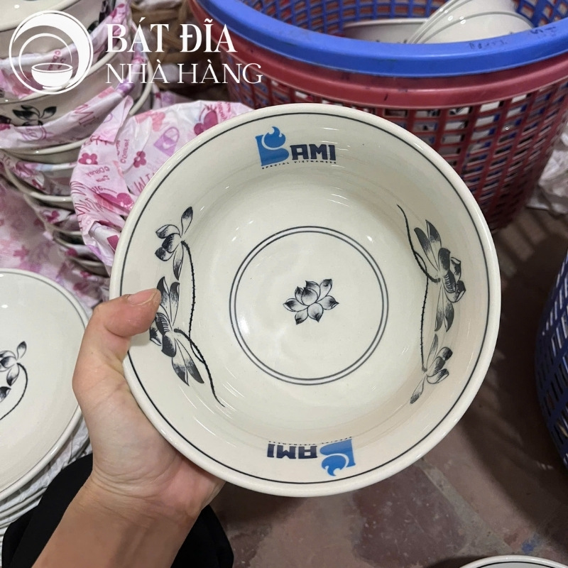 Bát đĩa nhà hàng in logo