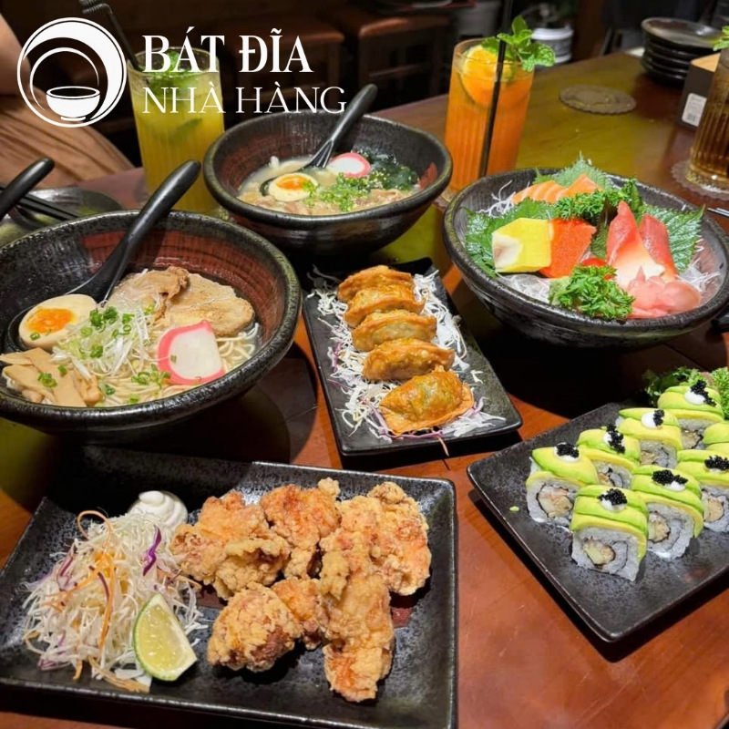 Bộ bát đĩa men gốm Nhật