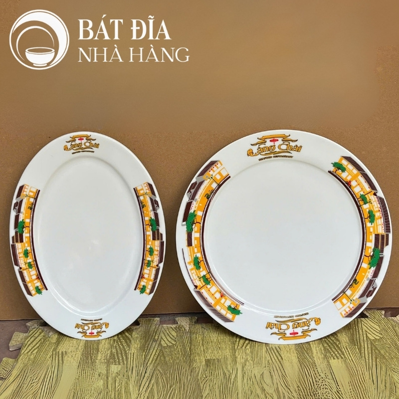 Bát đĩa nhà hàng in logo