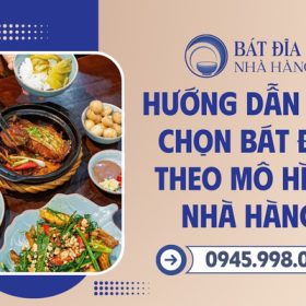 Chọn bộ bát đĩa theo mô hình nhà hàng