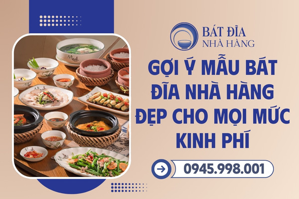 Mẫu bát đĩa nhà hàng theo ngân sách