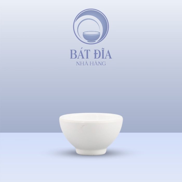 Bát Gia Vị Tròn Dày Melamine Trắng
