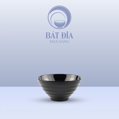 Bát Kiểu Nhật Melamine Đen