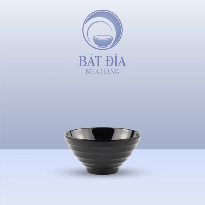Bát Kiểu Nhật Melamine Đen