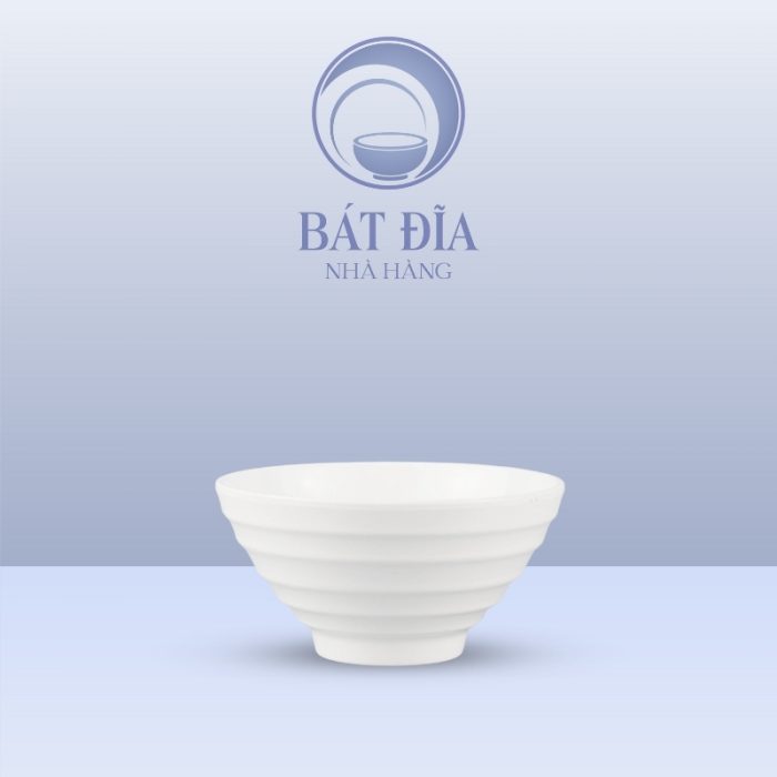 Bát Kiểu Nhật Melamine Trắng