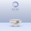 Bát Mắm Men Trắng Vẽ Sen Lam