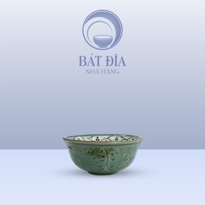 Bát Mắm Men Xanh Hoa Bèo