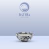 Bát Mắm Men Trắng Vẽ Hoa Sen Đen