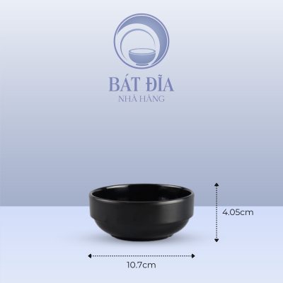 Kích Thước Bát Hàn Quốc Melamine Đen