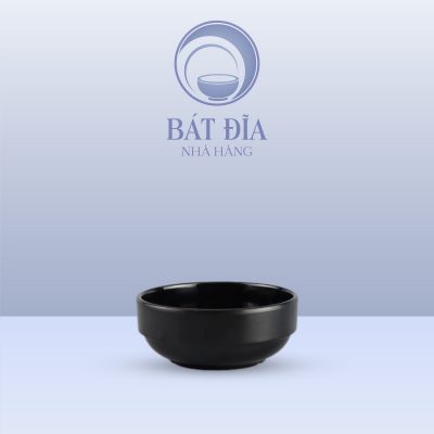 Bát Hàn Quốc Melamine Đen