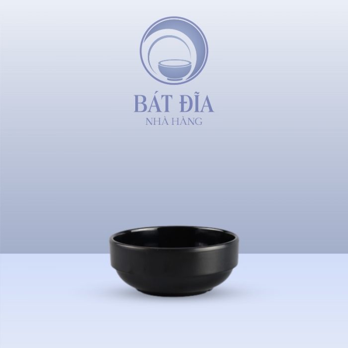 Bát Hàn Quốc Melamine Đen